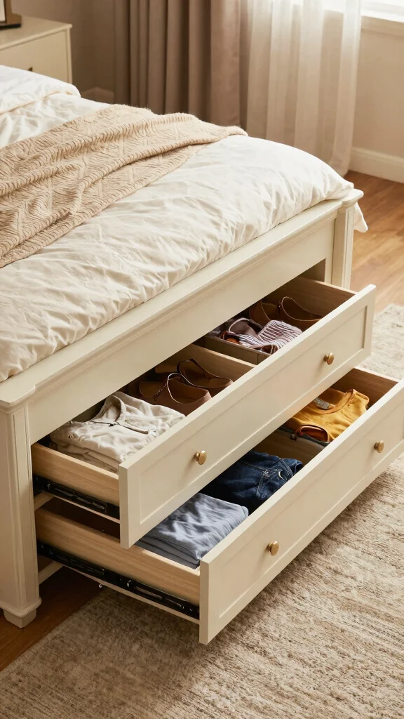 13 Storage Room for Clothes Ideas for a Tidy Organized Wardrobe Space - 5. Try Under-Bed Storage Solutions 1