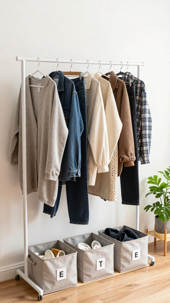 13 Storage Room for Clothes Ideas for a Tidy Organized Wardrobe Space - 8. Designate a Seasonal Rotation Area 1