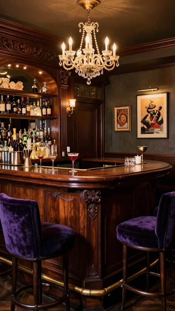 14 Basement Bar Concepts for an Entertainer's Dream Lower Level - 3. Vintage Cocktail Lounge 1