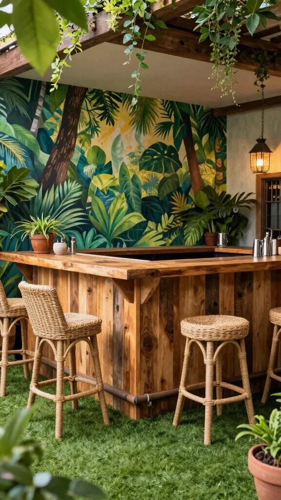 14 Basement Bar Concepts for an Entertainer's Dream Lower Level - 4. Outdoor Oasis Feel 1