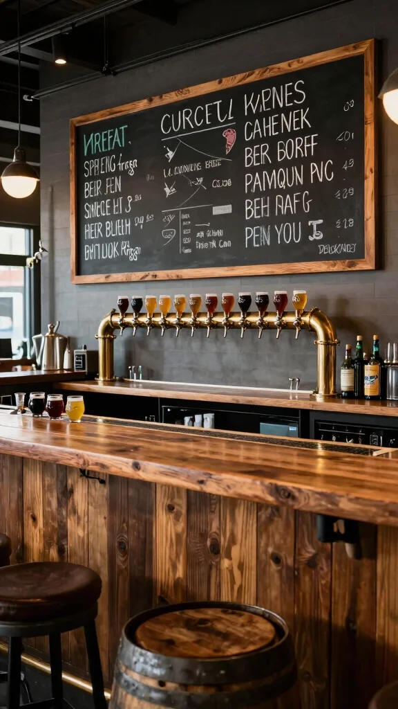 14 Basement Bar Concepts for an Entertainer's Dream Lower Level - 9. Craft Beer Bar Setup 1