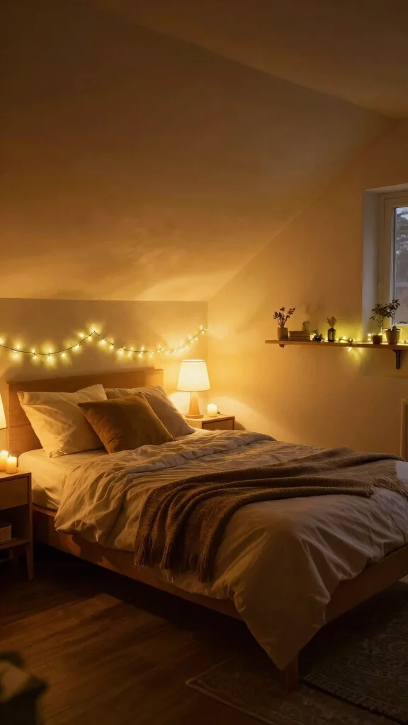 14 Basement Bedroom Ideas for a Cozy Comfortable Lower Level Sleep Space - 10. Play with Lighting Effects 1