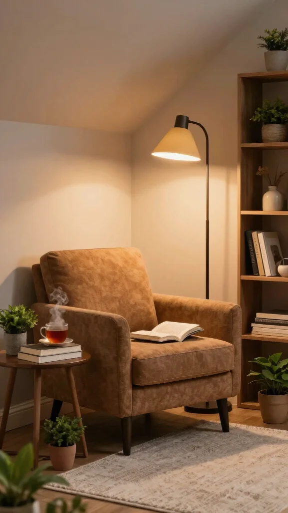 14 Basement Bedroom Ideas for a Cozy Comfortable Lower Level Sleep Space - 4. Create a Cozy Reading Nook 1