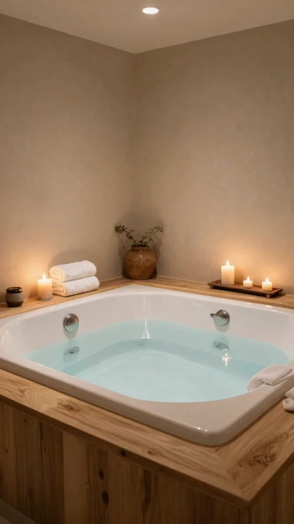 14 Basement Design Ideas From Cozy to Luxurious - 10. Relaxing Spa Retreat 1