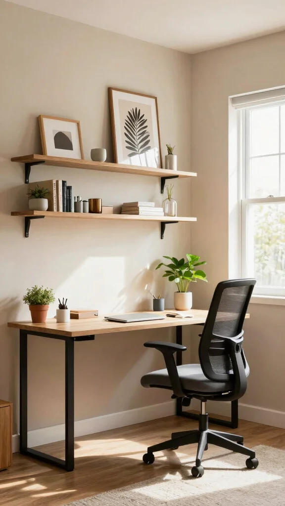 14 Basement Design Ideas From Cozy to Luxurious - 2. Chic Home Office 1