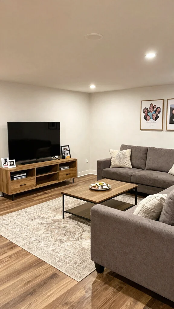 14 Basement Design Ideas From Cozy to Luxurious - 3. Multifunctional Family Room 1