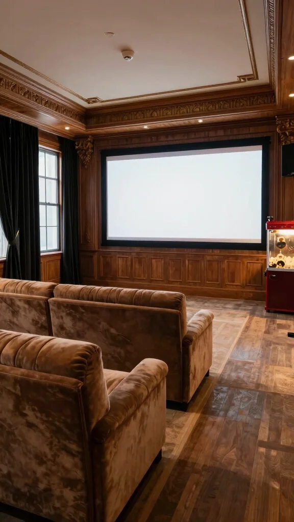 14 Basement Design Ideas From Cozy to Luxurious - 5. Luxurious Entertainment Hub 1