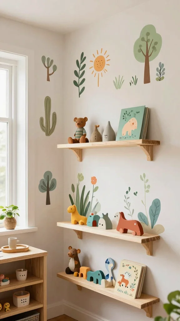 14 Nursery Furniture Ideas for a Functional Beautiful Baby Room - 12. Eco-Friendly Wall Decor 1