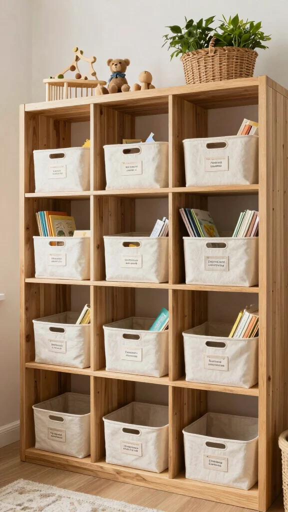 14 Nursery Furniture Ideas for a Functional Beautiful Baby Room - 8. Personalized Storage Solutions 1