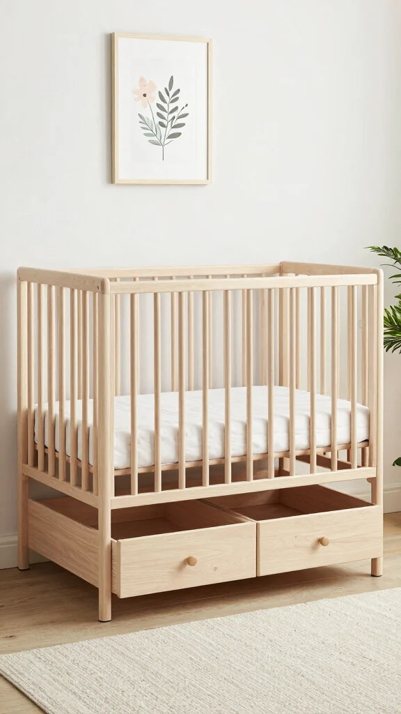 14 Nursery Storage Ideas for a Tidy Functional Beautiful Baby Room - 2. Multi-Functional Cribs 1